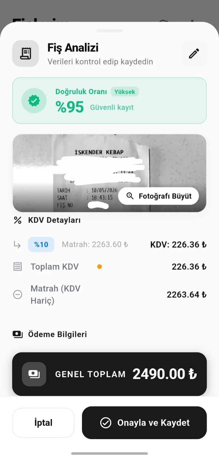 Fiş Okuyucu ekran görüntüsü 3
