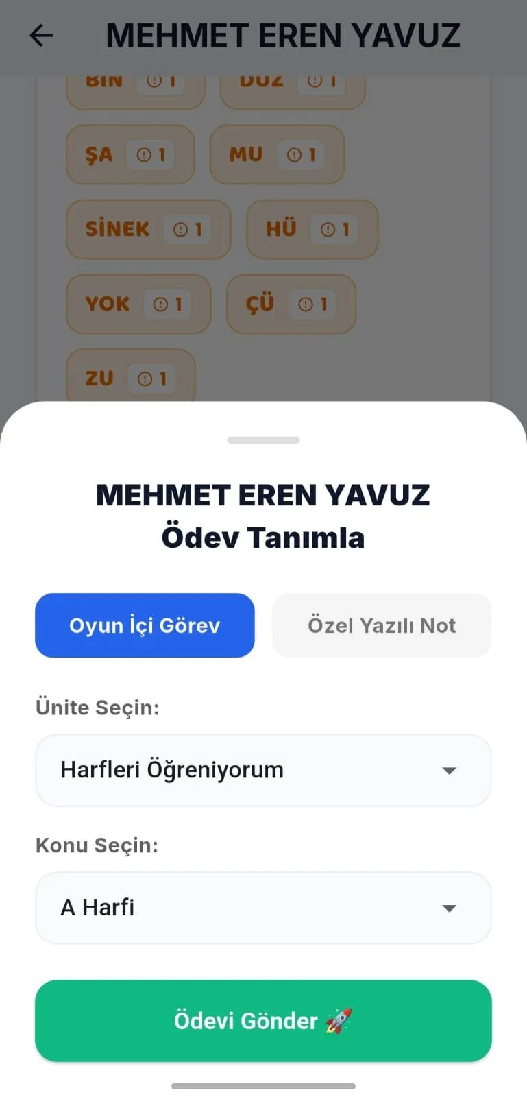 Oyunlaştırılmış Eğitim Platformu ekran görüntüsü 13